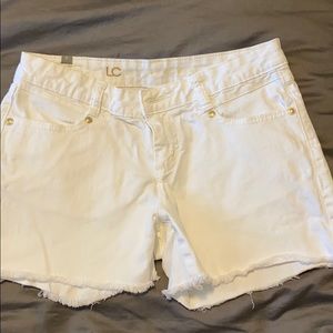 Lauren Conrad White Denim Shorts